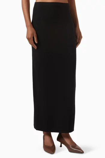 تنورة طويلة نسيج صوف وكشمير