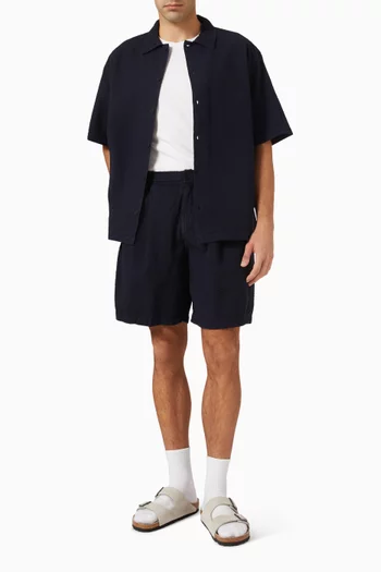 Fuller Shorts in Cotton Seersucker