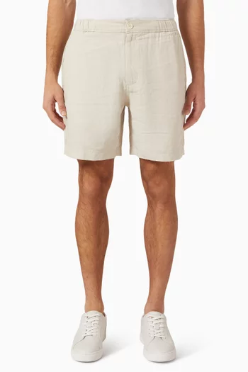 Kurt Washed Shorts in Linen