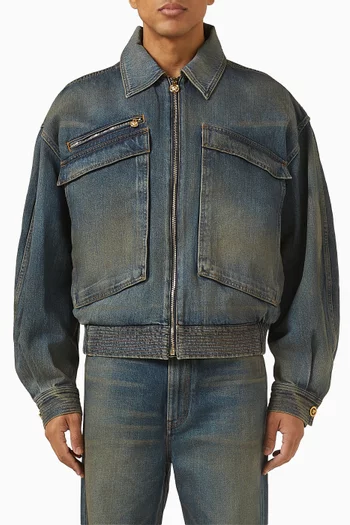 جاكيت فضفاض دينم