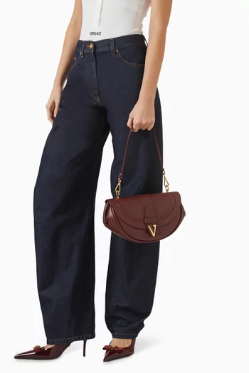 حقيبة كتف فيرتوس متوسطة جلد