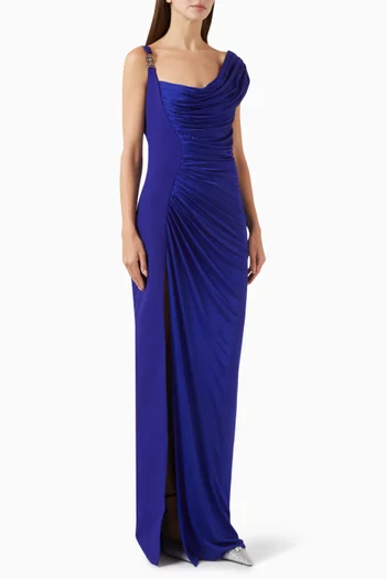Medusa '95 Draped Gown in Viscose Jersey