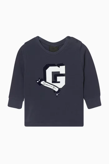 G Pattern Logo T-shirt in Cotton