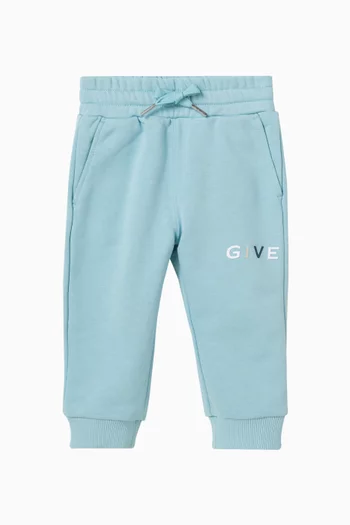 بنطال رياضي بشعار الماركة صوف