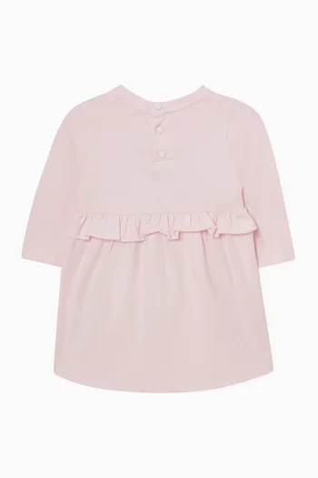 Logo Ruffled Dress
