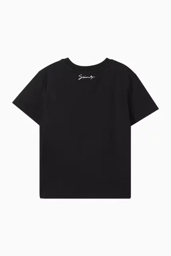 Embroidered G Pattern T-shirt in Cotton