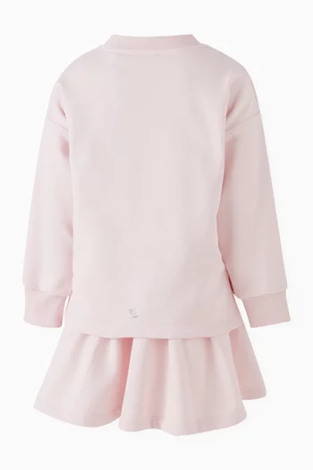 Logo Dress in Cotton