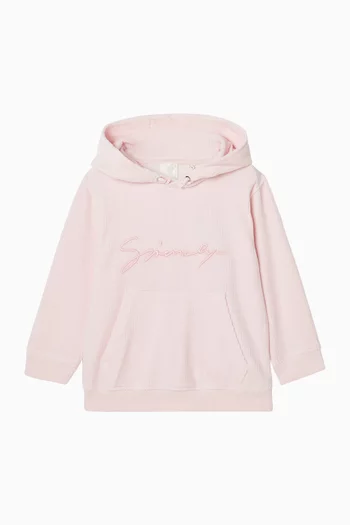 Logo Print Hoodie in Cotton