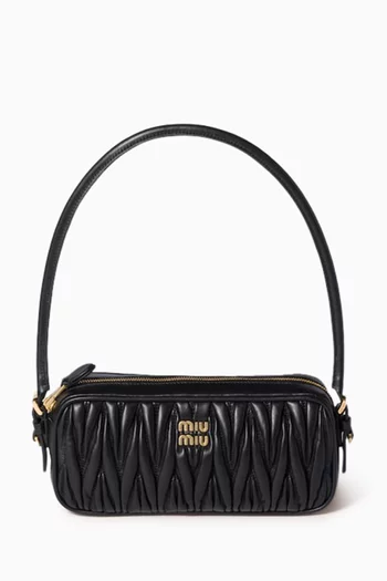 حقيبة صغيرة جلد نابا مبطن