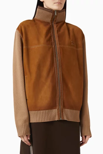 Zip Cardigan in Virgin Wool