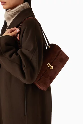 Symmetry 26 Crossbody Bag in Suede