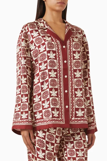 Canta Eyesflowers Shirt in Silk