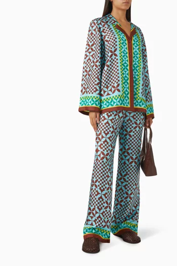 Canta Printed Shirt in Silk