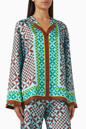 Canta Printed Shirt in Silk