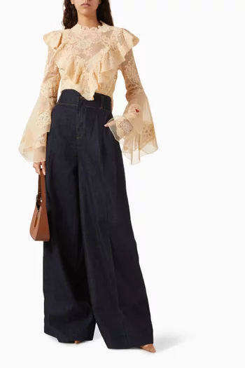 بلوزة هيبنوتك برقع دانتيل