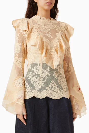 بلوزة هيبنوتك برقع دانتيل