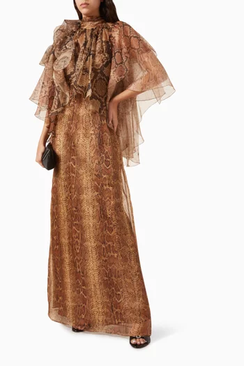 Memento Billow Dress in Silk