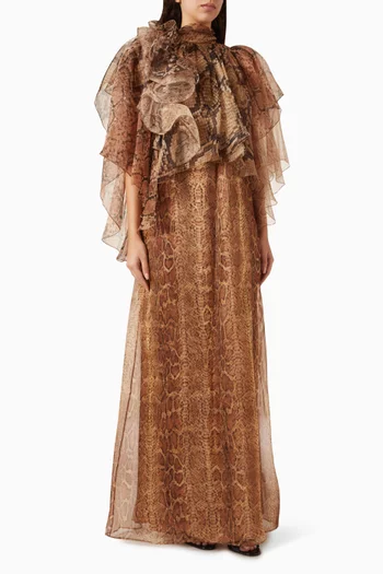 Memento Billow Dress in Silk