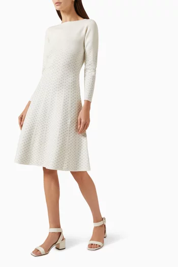 فستان فام سباركل متوسط الطول