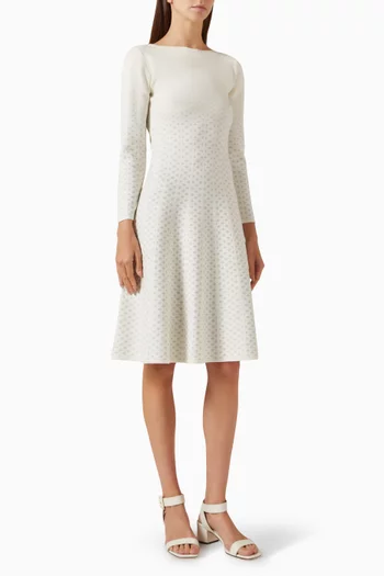 فستان فام سباركل متوسط الطول