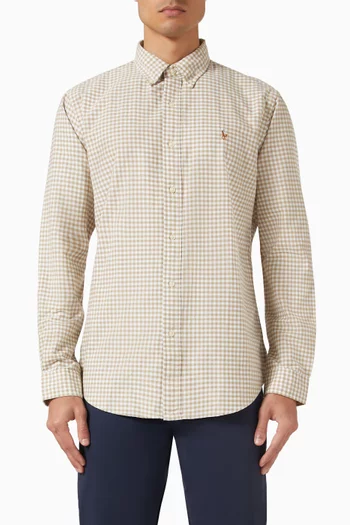 All-over Checks Shirt in Cotton