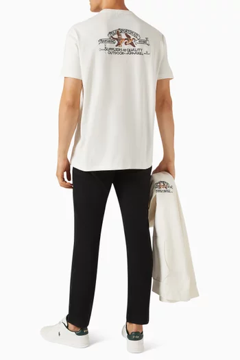 Embroidered T-shirt in Cotton