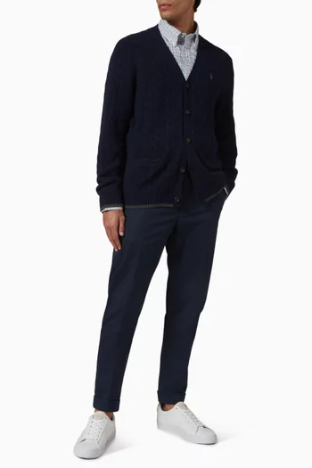 Plaid Shirt in Cotton Twill