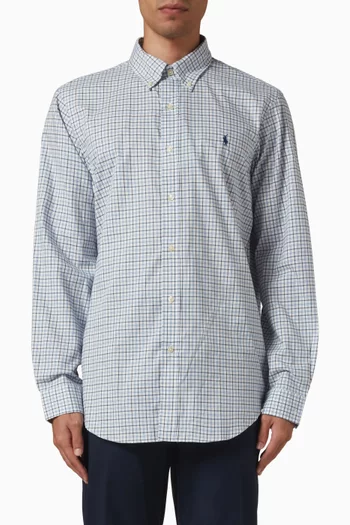 Plaid Shirt in Cotton Twill
