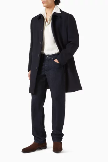 معطف مزيج صوف