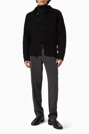 كارديغان بقصة فضفاضة قطن