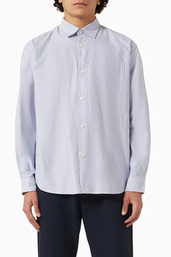 قميص مخطط قطن