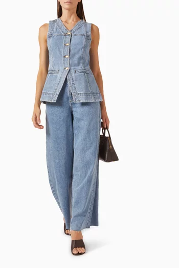 Holland Vest in Denim