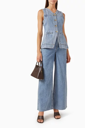 Holland Wide-leg Jeans in Denim