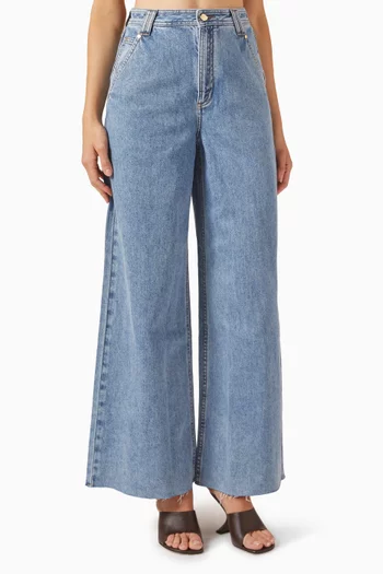 Holland Wide-leg Jeans in Denim