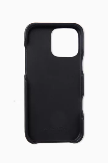 iPhone® 16 Pro Max Case in Intrecciato Leather