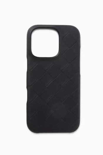 Intrecciato Leather iPhone® 16 Pro Case