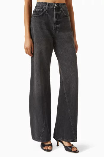 Brie Wide-leg Jeans in Denim