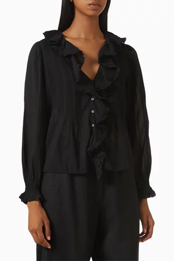 Hardy Ruffled Top in Organic Cotton