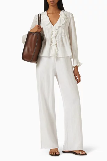 Hardy Ruffled Top in Organic Cotton