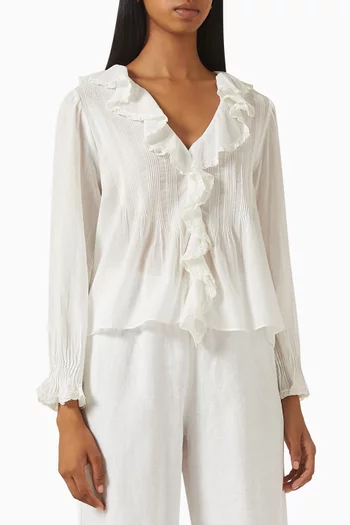 Hardy Ruffled Top in Organic Cotton