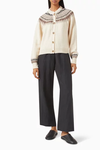 كارديغان كلارك مزيج صوف