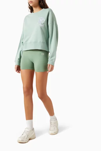 Summit Cropped Sweatshirt in Cotton