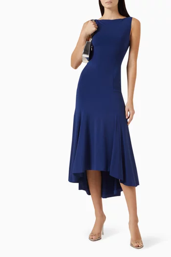 فستان داي متوسط الطول جيرسيه