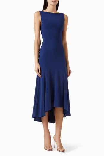 فستان داي متوسط الطول جيرسيه