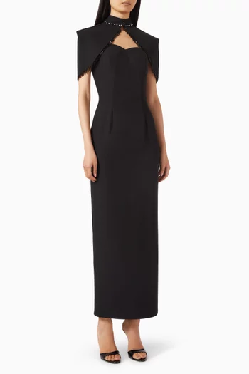 Draped Two-piece Evening Dress