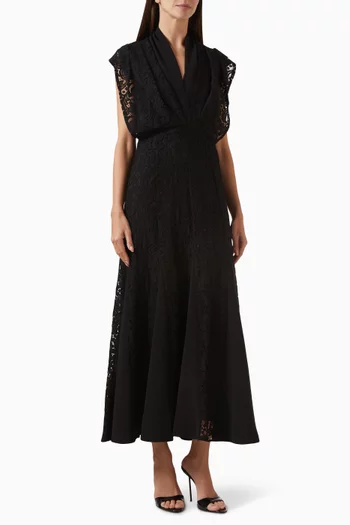 Godet-hem Dress in Lace