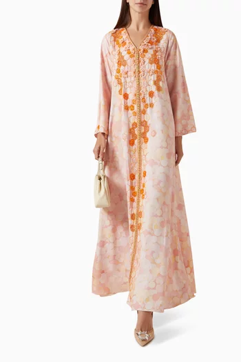 Bead-embellished Dress in Crepe