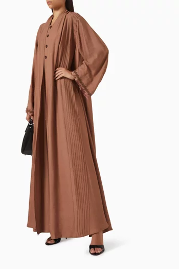 3-piece Abaya Set in Linen