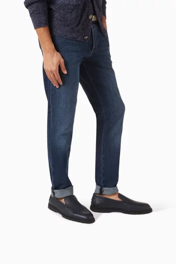 Slipper Loafers in Leather