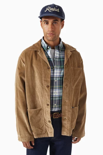 The Ralph Logo Ball Cap in Corduroy